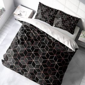 Monohome Gold Cube 3d Pamuk Saten Çift Kişilik Nevresim Takımı