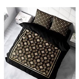 Monohome Gold Deco 3D Pamuk Saten Çift Kişilik Nevresim Takımı