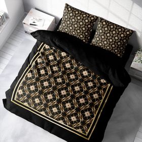 Monohome Gold Deco 3D Pamuk Saten Çift Kişilik Nevresim Takımı
