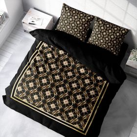 Monohome Gold Deco 3D Pamuk Saten Çift Kişilik Nevresim Takımı