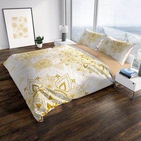 Monohome Gold Luxury 3D Pamuk Saten Çift Kişilik 200x220 cm Nevresim Takımı