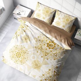 Monohome Gold Luxury 3D Pamuk Saten Çift Kişilik 200x220 cm Nevresim Takımı