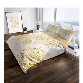 Monohome Gold Luxury 3D Pamuk Saten Çift Kişilik 200x220 cm Nevresim Takımı
