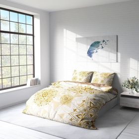 Monohome Gold Luxury 3D Pamuk Saten Çift Kişilik 200x220 cm Nevresim Takımı