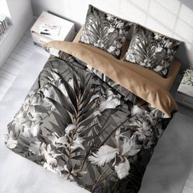 Monohome Gray Casual 3D Pamuk Saten Çift Kişilik 200x220 cm Nevresim Takımı