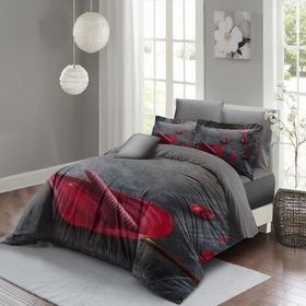 Monohome Gray Dream 3d Pamuk Saten Çift Kişilik Nevresim Takımı
