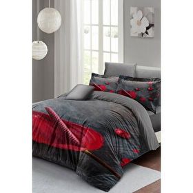 Monohome Gray Dream 3d Pamuk Saten Çift Kişilik Nevresim Takımı