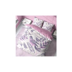 Monohome GrayPink 3D Pamuk Saten Çift Kişilik 200x220 cm Nevresim Takımı