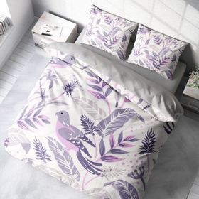 Monohome GrayPink 3D Pamuk Saten Çift Kişilik 200x220 cm Nevresim Takımı
