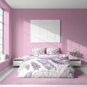 Monohome GrayPink 3D Pamuk Saten Çift Kişilik 200x220 cm Nevresim Takımı