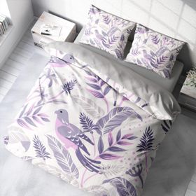 Monohome GrayPink 3D Pamuk Saten Çift Kişilik 200x220 cm Nevresim Takımı