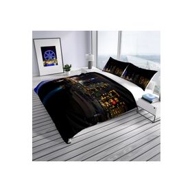 Monohome Harbor Night Modern Renkli Çift Kişilik 200x220 cm Nevresim Takımı