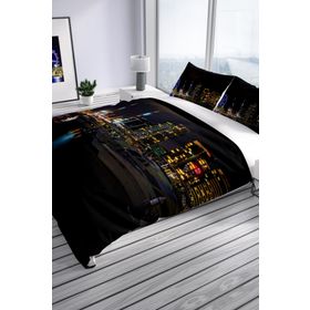 Monohome Harbor Night Modern Renkli Çift Kişilik 200x220 cm Nevresim Takımı