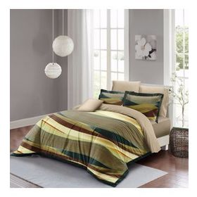 Monohome Harmony Brown 3D Pamuk Saten Çift Kişilik Nevresim Takım