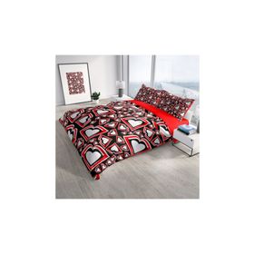 Monohome Heart Lips 3D Pamuk Saten Çift Kişilik 200x220 cm Nevresim Takımı