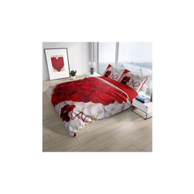 Monohome Heart Rose 3D Renkli Çift Kişilik 200x220 cm Nevresim Takımı