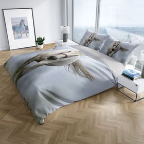 Monohome Horse 3D Pamuk Saten Çift Kişilik 200x220 cm Nevresim Takımı