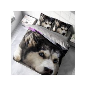 Monohome Husky 3D Pamuk Saten Çift Kişilik 200x220 cm Nevresim Takımı
