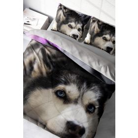 Monohome Husky 3D Pamuk Saten Çift Kişilik 200x220 cm Nevresim Takımı