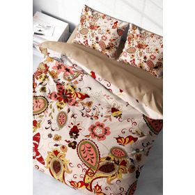 Monohome Indiano 3D Pamuk Saten Çift Kişilik 200x220 cm Nevresim Takımı