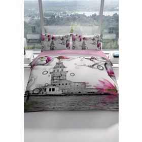 Monohome İstanbul 3D Pamuk Saten Çift Kişilik 200x220 cm Nevresim Takımı