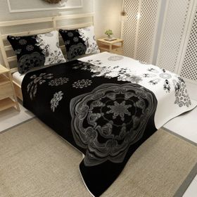 MonoHome Jakar Dokuma Pamuklu 3D Dijital Baskı Black Pike Takımı