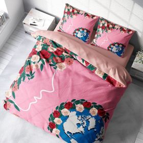 Monohome Kadınlar Günü I 3D Renkli Çift Kişilik 200x220 cm Nevresim Takımı
