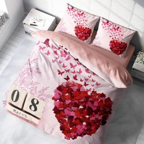 Monohome Kadınlar Günü Iıı 3D Renkli Çift Kişilik 200x220 cm Nevresim Takımı