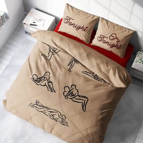 Monohome Kamasutra 3D Pamuk Saten Çift Kişilik Nevresim Takımı