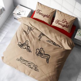 Monohome Kamasutra 3D Pamuk Saten Çift Kişilik Nevresim Takımı