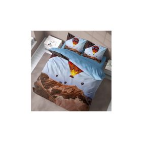 Monohome Kapadokya 3D Pamuk Saten Renkli Çift Kişilik 200x220 cm Nevresim Takımı