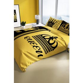 Monohome King-Queen 3D Pamuk Saten Çift Kişilik 200x220 cm Nevresim Takımı