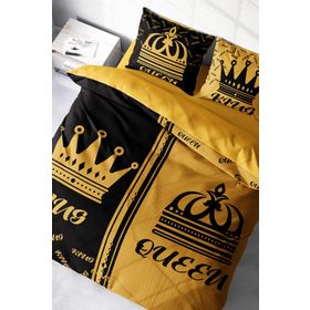 Monohome King-Queen 3D Pamuk Saten Çift Kişilik 200x220 cm Nevresim Takımı