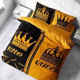 Monohome King-Queen 3D Pamuk Saten Çift Kişilik 200x220 cm Nevresim Takımı