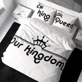Monohome Kingdom Room 3D Renkli Çift Kişilik 200x220 cm Nevresim Takımı