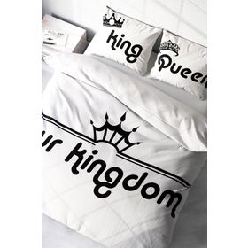 Monohome Kingdom Room 3D Renkli Çift Kişilik 200x220 cm Nevresim Takımı