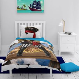 Monohome Korsan 3D Pamuk Saten Çocuk 160x220 cm Nevresim Takımı