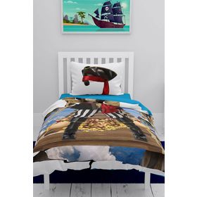 Monohome Korsan 3D Pamuk Saten Çocuk 160x220 cm Nevresim Takımı