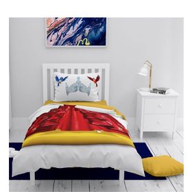 Monohome Kuşlar Prensesi 3D Pamuk Saten Çocuk 160x220 cm Nevresim Takımı