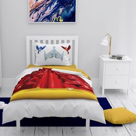 Monohome Kuşlar Prensesi 3D Pamuk Saten Çocuk 160x220 cm Nevresim Takımı
