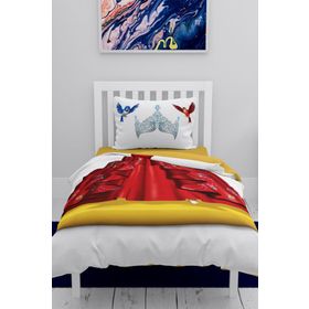 Monohome Kuşlar Prensesi 3D Pamuk Saten Çocuk 160x220 cm Nevresim Takımı