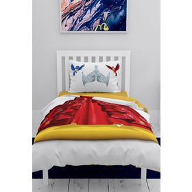 Monohome Kuşlar Prensesi 3D Pamuk Saten Çocuk 160x220 cm Nevresim Takımı