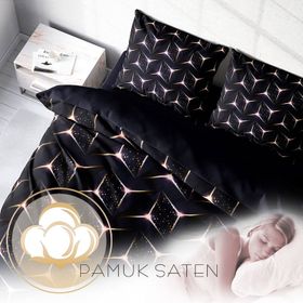 Monohome Kuvars Light 3d Pamuk Saten Çift Kişilik Nevresim Takımı