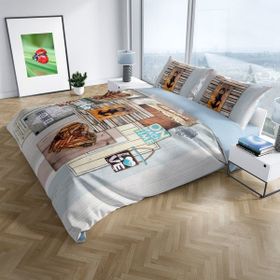 Monohome La Mer 3D Dijital Baskılı Renkli Çift Kişilik 200x220 cm Nevresim Takımı