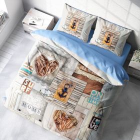 Monohome La Mer 3D Dijital Baskılı Renkli Çift Kişilik 200x220 cm Nevresim Takımı