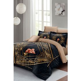 Monohome Lalezar 3d Pamuk Saten Çift Kişilik Nevresim Takım