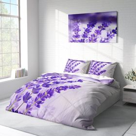 Monohome Lavender 3D Pamuk Saten Çift Kişilik Nevresim Takımı