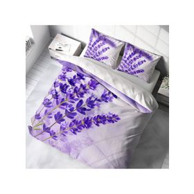 Monohome Lavender 3D Pamuk Saten Çift Kişilik Nevresim Takımı