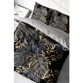 Monohome Leaf 3D Pamuk Saten Çift Kişilik 200x220 cm Nevresim Takımı