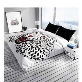 Monohome Leopard 3D Pamuk Saten Çift Kişilik 200x220 cm Nevresim Takımı
